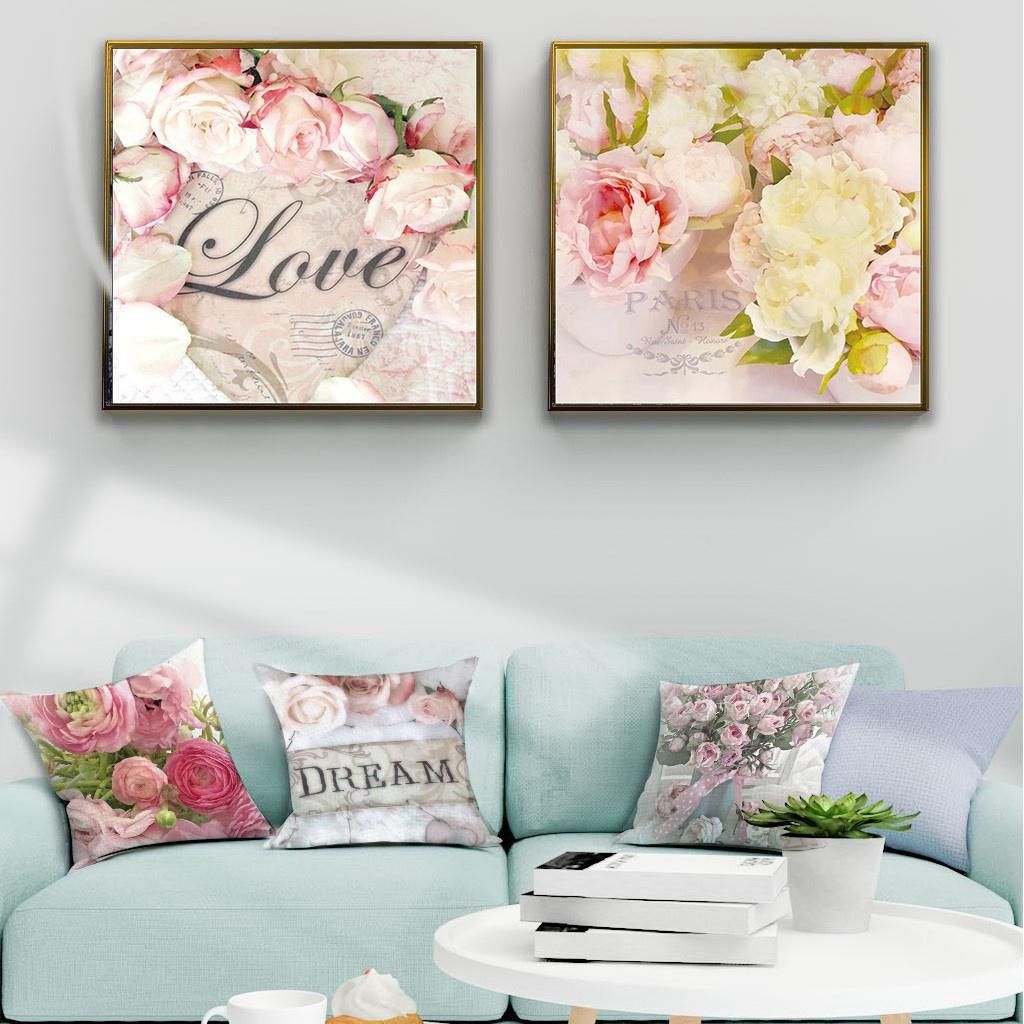 Decorative Throw Pillow Covers 45 x 45CM for Couch Set of 2
