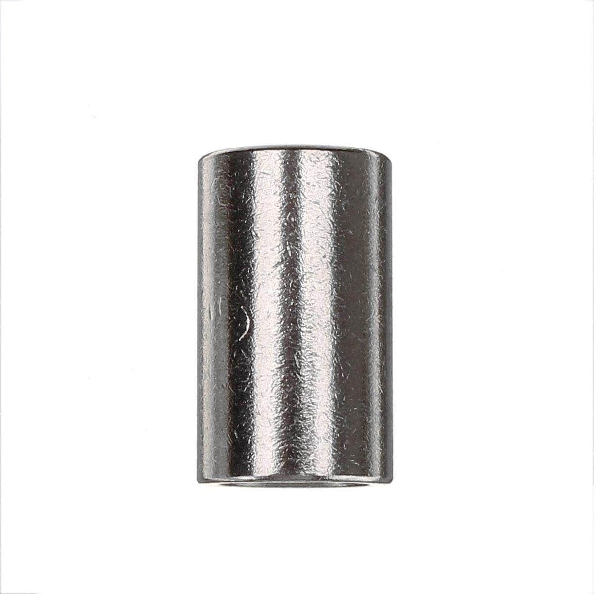 M8 20mm Round Connector 304 Stainless Steel Threaded Sleeve Bar Stud Rod Coupling Nut