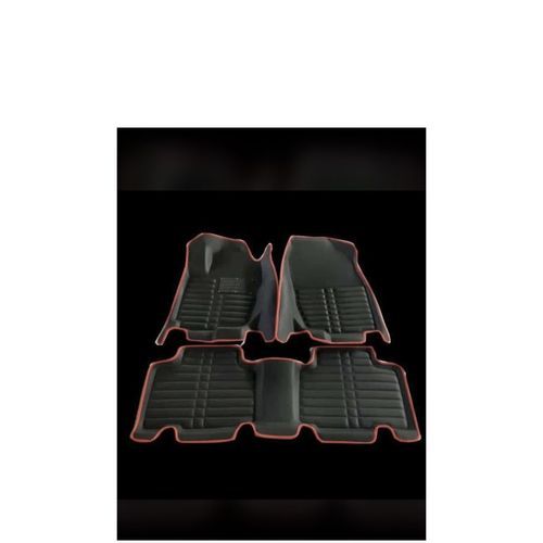 Mercedes Benz Glk 3D Leather Foot Mat/carpet Water Proof Black With Red Strip