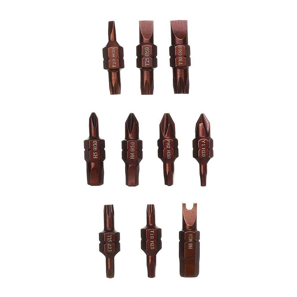 Two-way Ratchet Wrench Spanner Kit 10Pcs Sockets Screwdriver Set Extension Rod Box