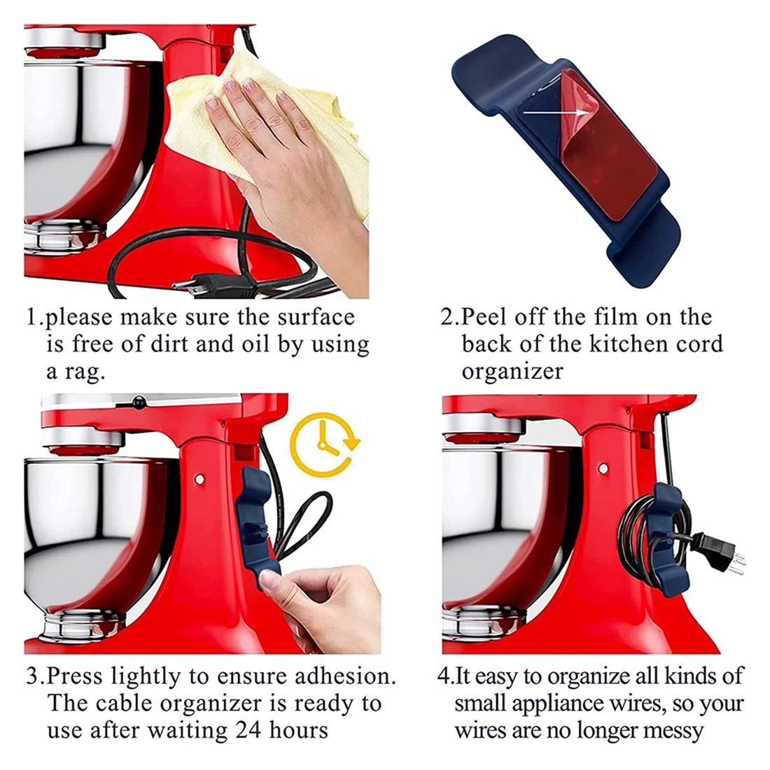 16 PCS Cord Organizer for Mixer,Coffee Maker,Air