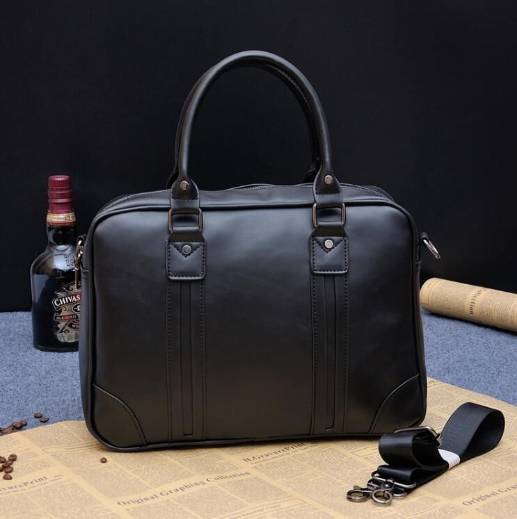 Men's Business PU Leather Handbag Briefcase Mean Handbag Sacoche Homme Messenger Bags