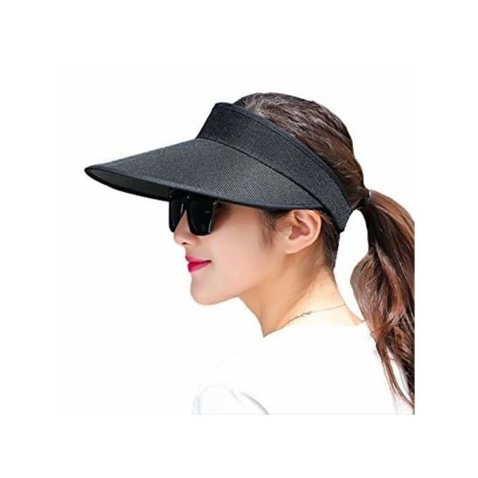 Empty Top Wide Brim Sun Visor Hat For Women