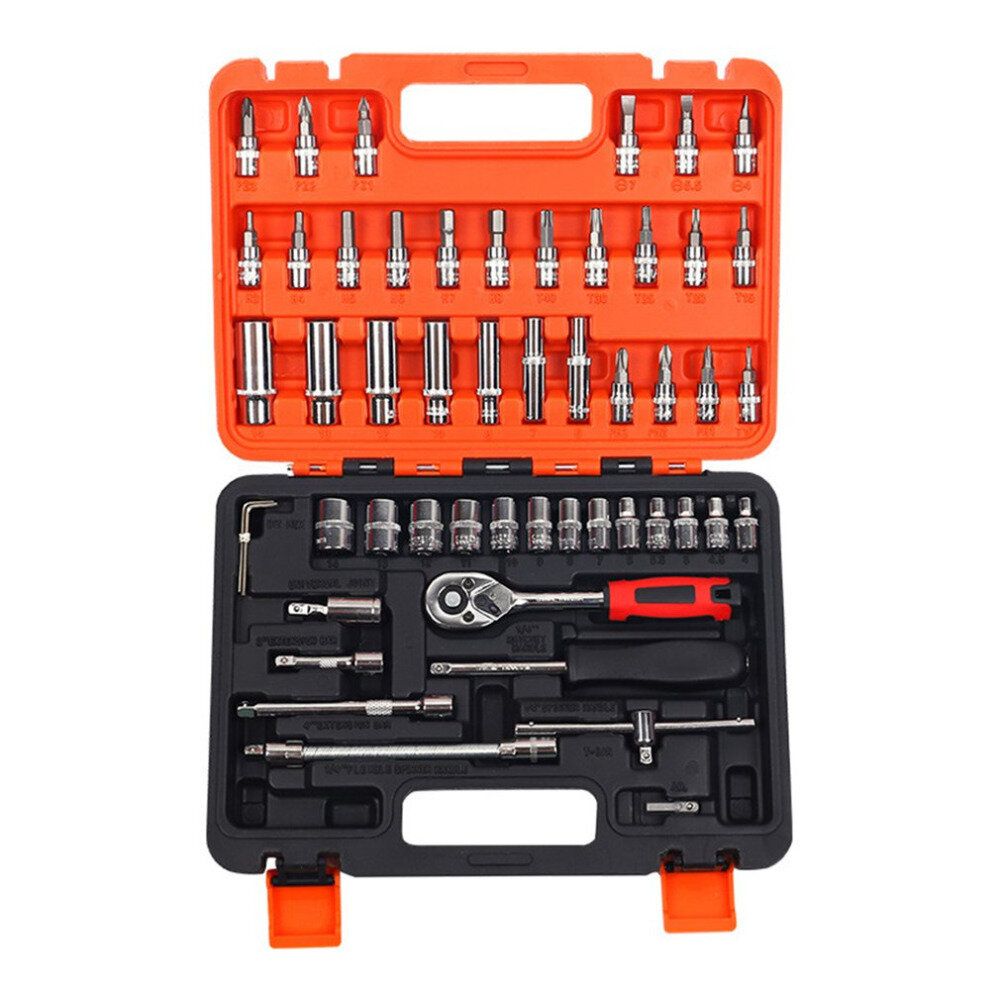 53PCS Vehicle Tool Combination Set Vehicle Small Emergency