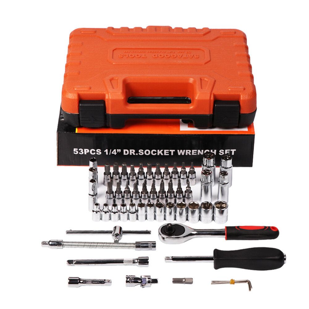 53PCS Vehicle Tool Combination Set Vehicle Small Emergency