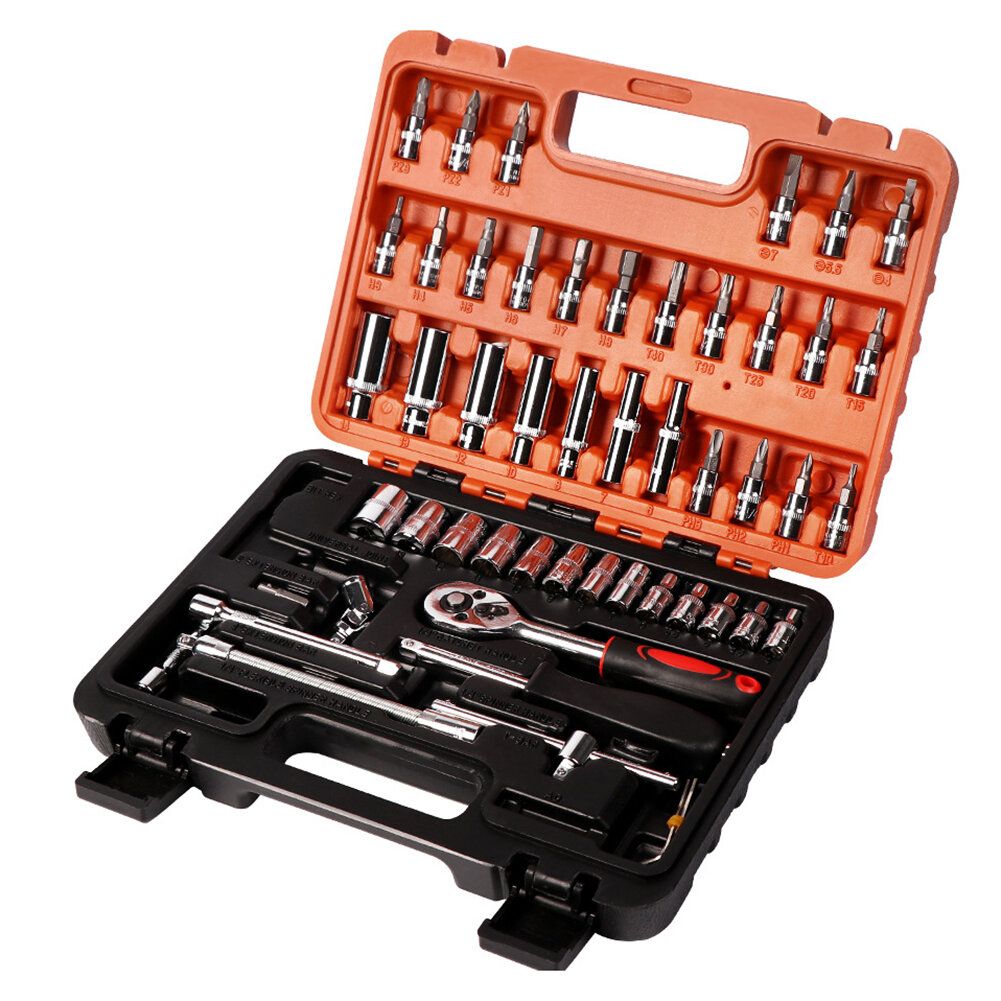 53PCS Vehicle Tool Combination Set Vehicle Small Emergency