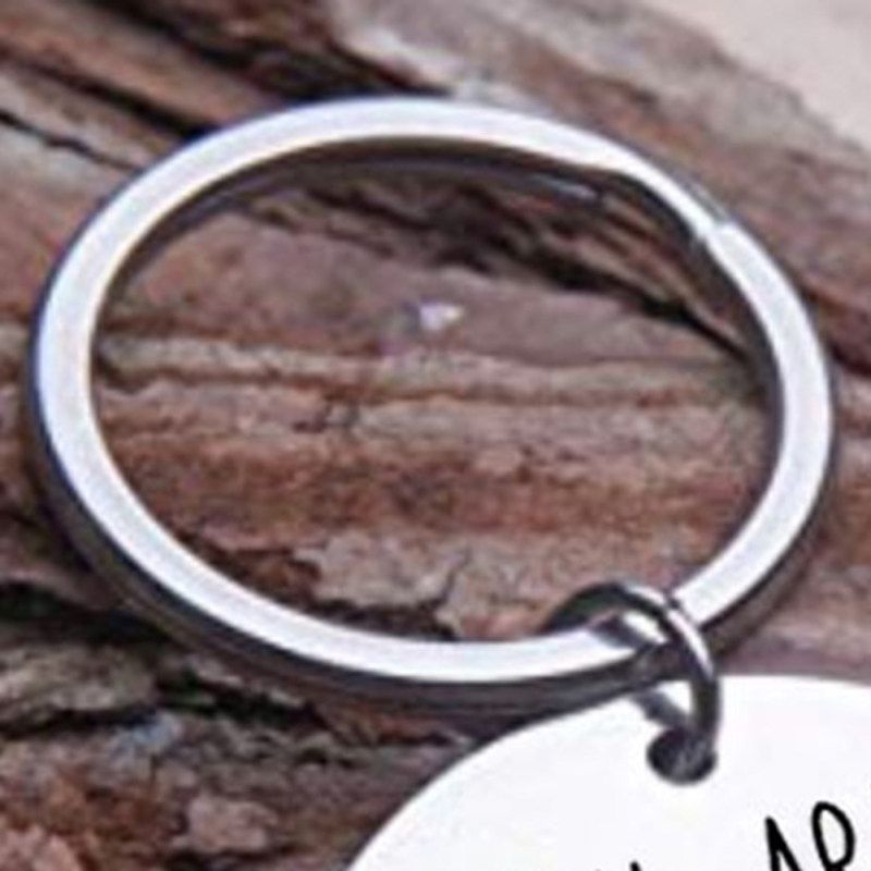 Creative You Are My Person Letters Pendant Key Ring-Silver
